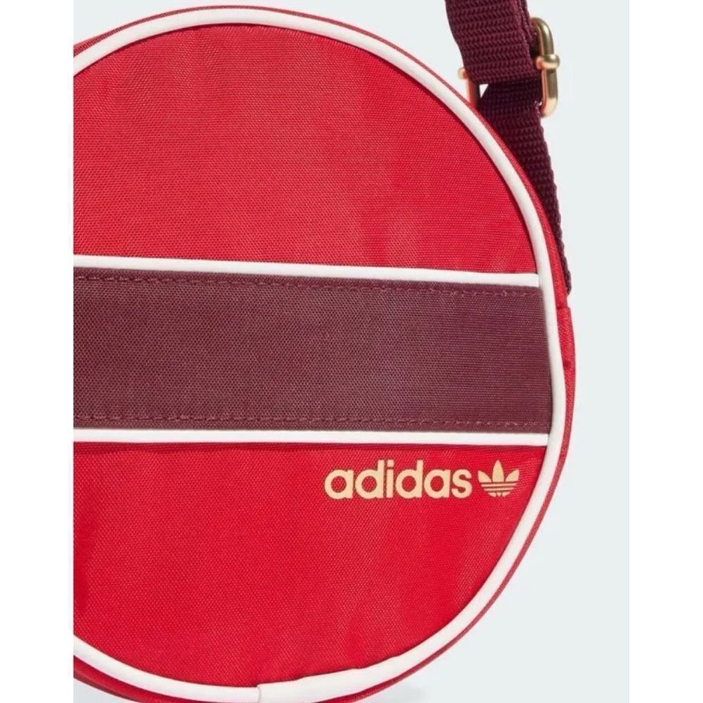 RARE~ Adidas Originals SPORTS ROUND BAG BETTER SCARLET IX7448 TAKSE ~ NWT - Picture 6 of 7
